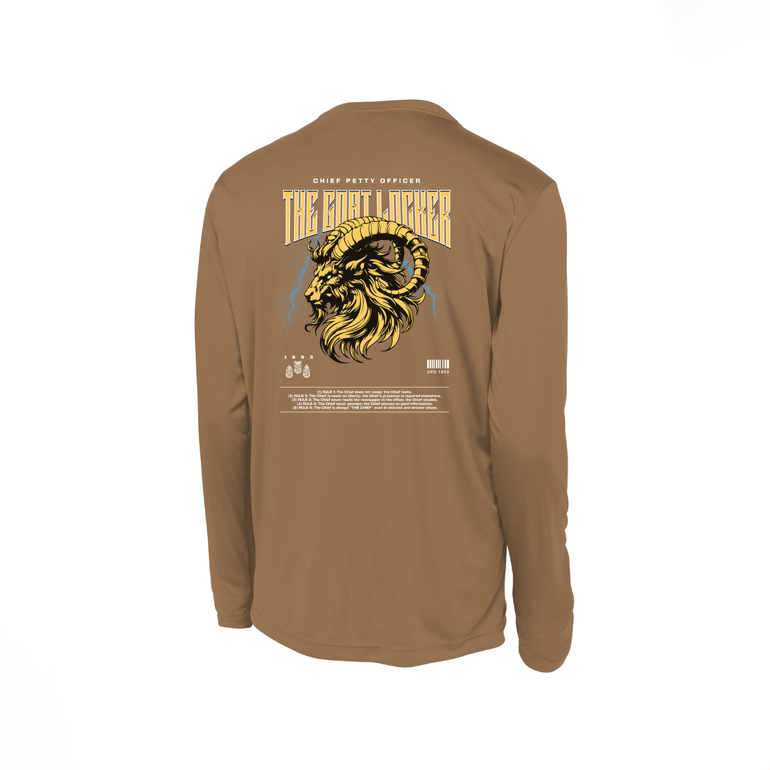 'Goat Locker' Long sleeve sports shirt